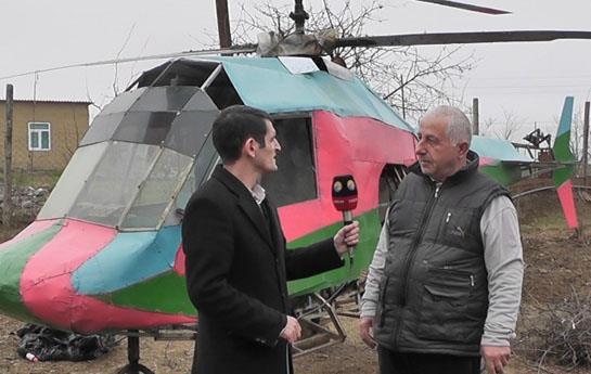 Житель Кусаров построил самодельный вертолет