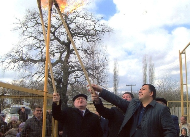В селение Азадоглы Магарамкентского района провели газ