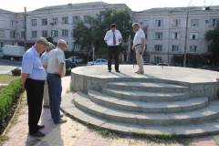 Лезгинские общественники посетили место строительства памятника Михаилу Лезгинцеву (Фоторепортаж)