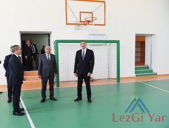 Президент Азербайджана открыл современную школу в селе Гиль Кусарского района (Фото)