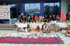 В Сулейман-Стальском районе прошла выставка старинных лезгинских ковров