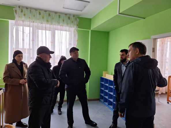 Саид Темирханов ознакомился с текущими работами по подготовке к открытию детских дошкольных учреждений