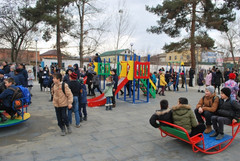 В центре Касумкента состоялось открытие парка-сквера им. Сулеймана Стальского